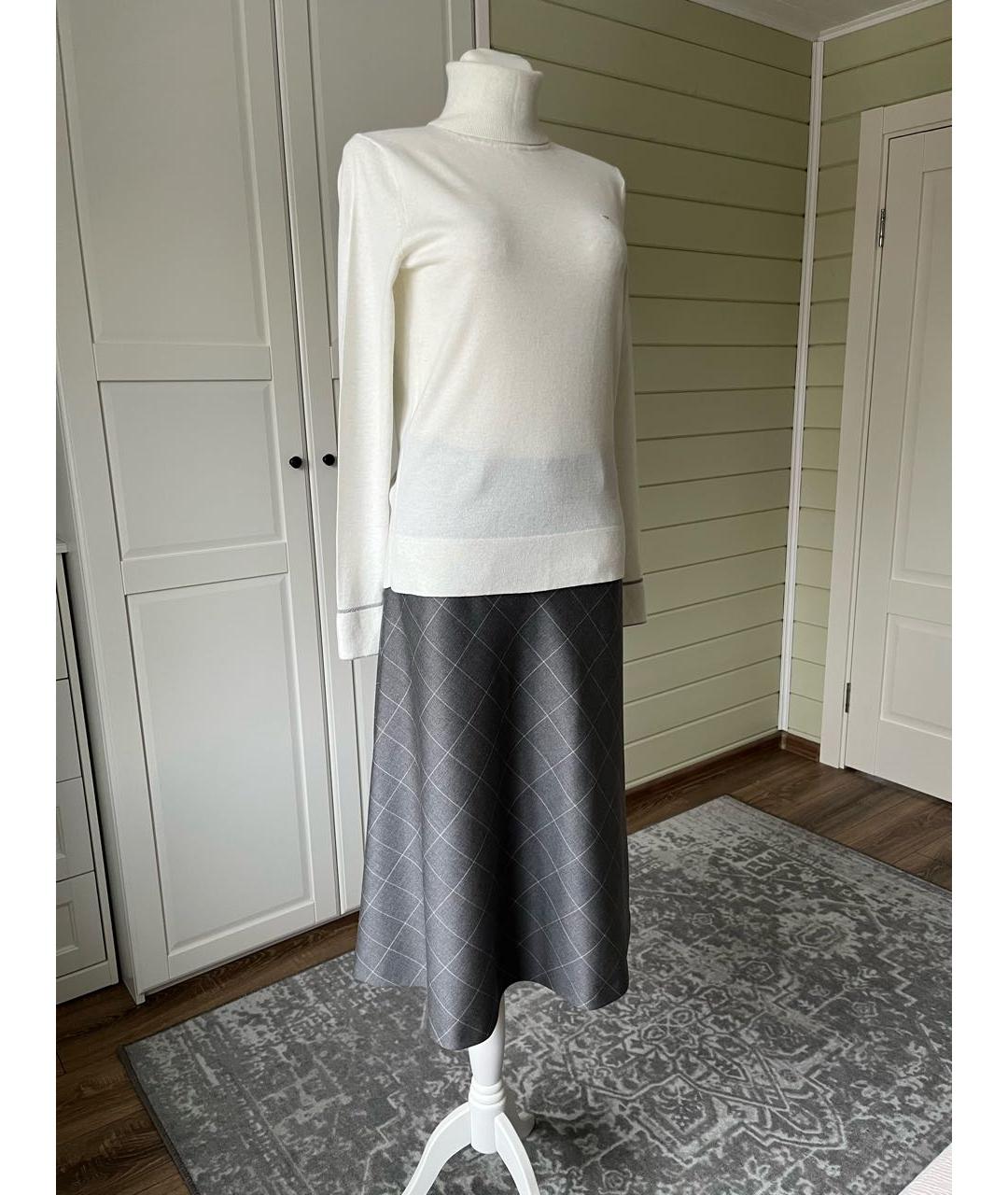 CALVIN KLEIN Белый вискозный джемпер / свитер, фото 2