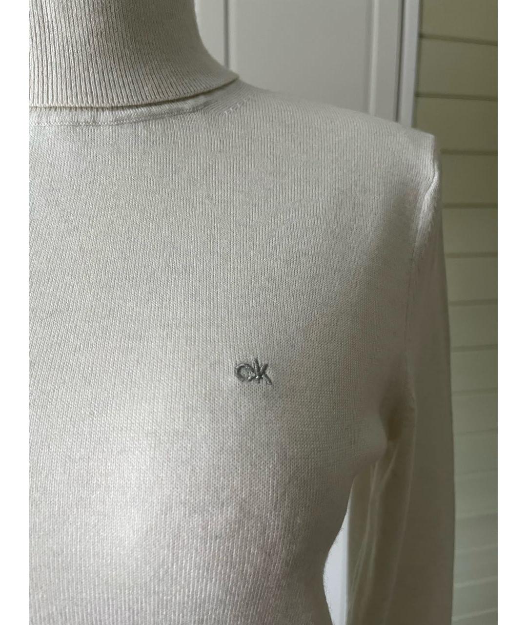 CALVIN KLEIN Белый вискозный джемпер / свитер, фото 7