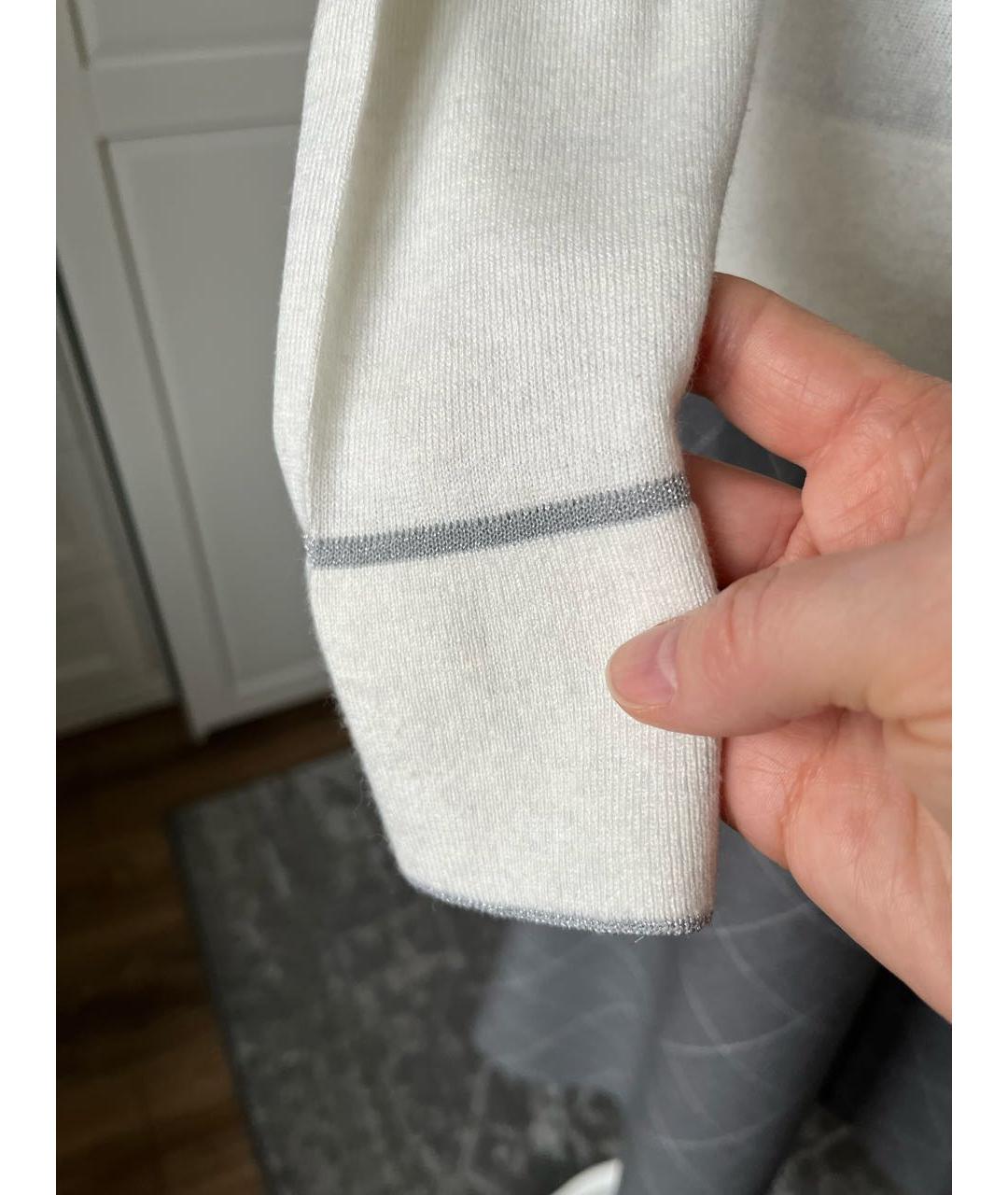 CALVIN KLEIN Белый вискозный джемпер / свитер, фото 6