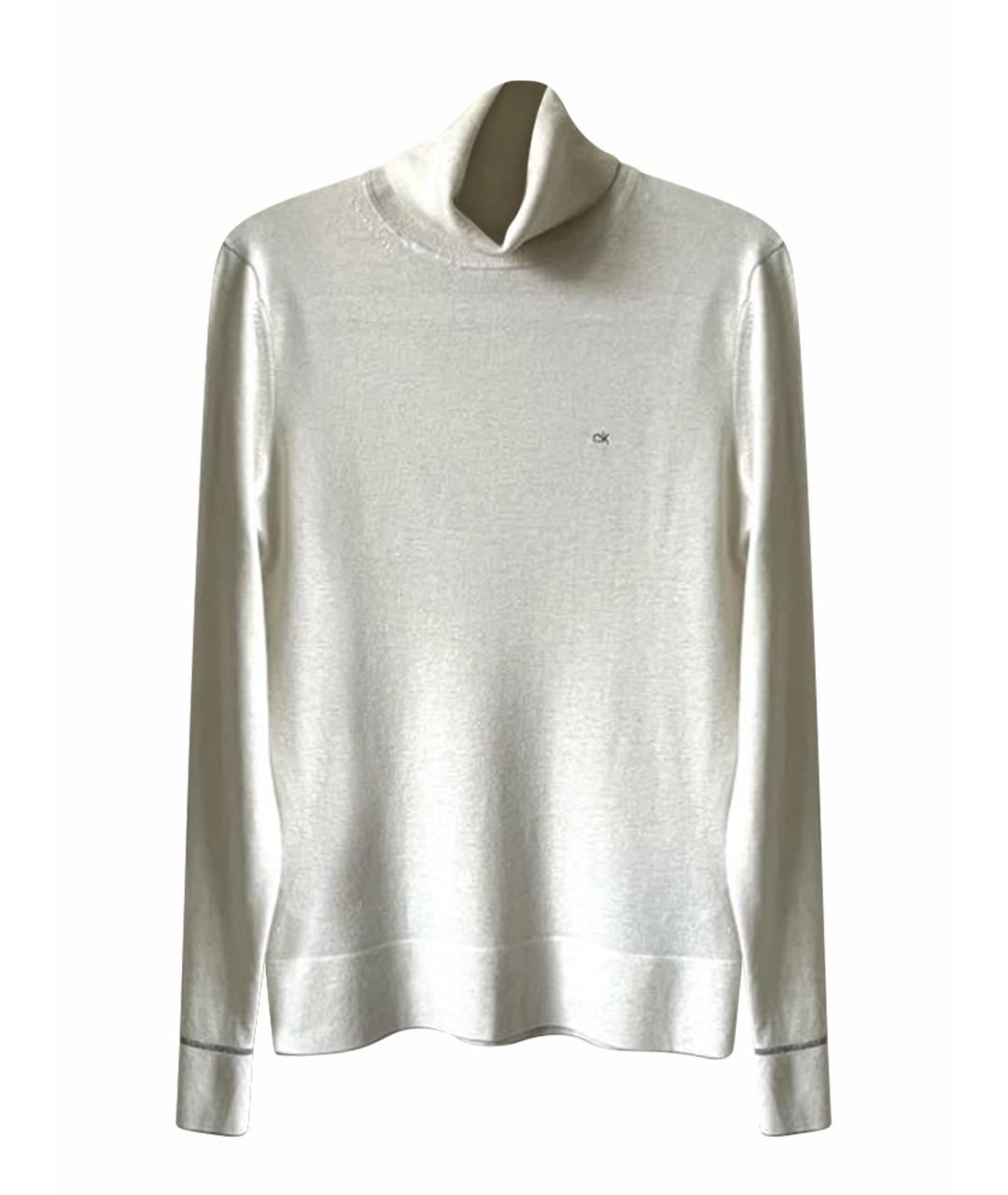 CALVIN KLEIN Белый вискозный джемпер / свитер, фото 1