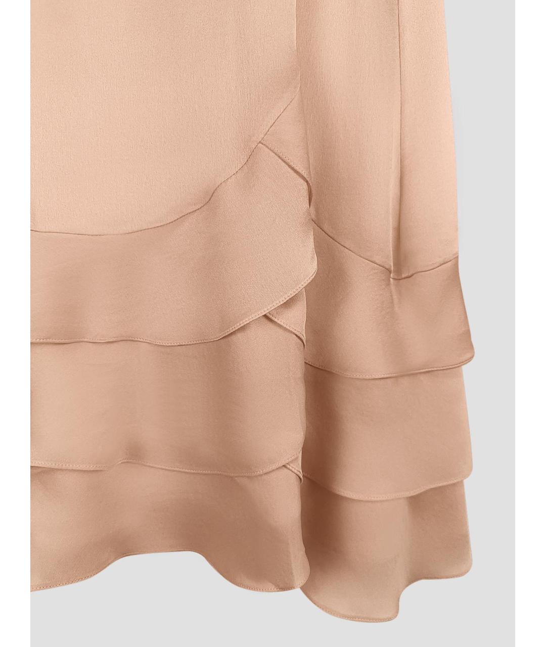 SIMONE ROCHA Розовая шелковая юбка миди, фото 3