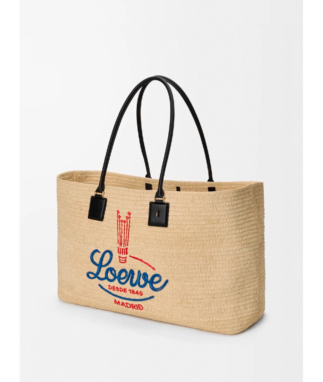 LOEWE Мульти пелетеная сумка тоут, фото 3