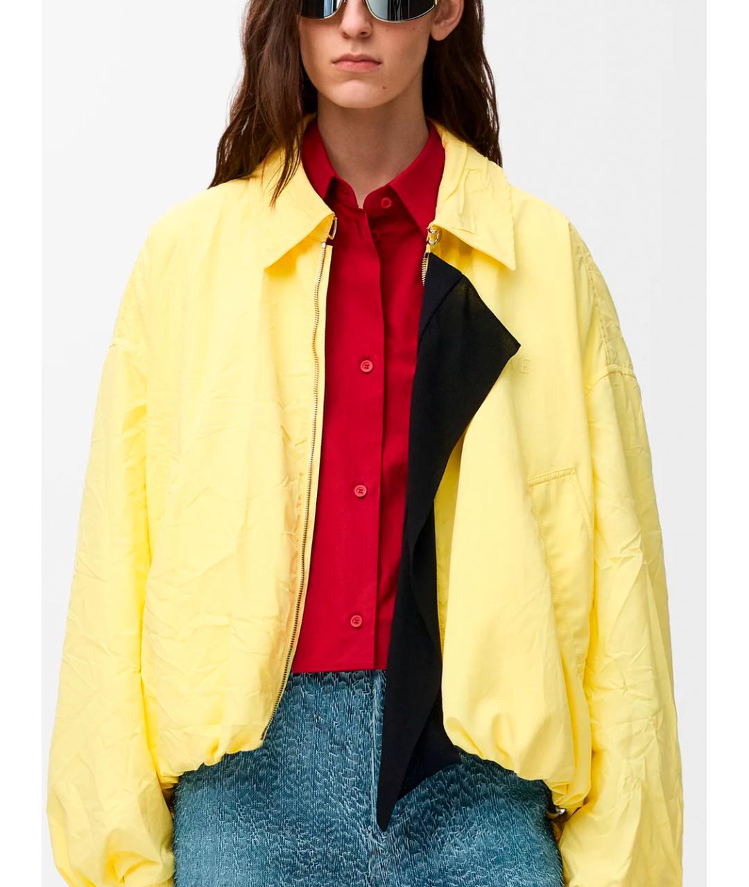 LOEWE Желтая полиэстеровая куртка, фото 4