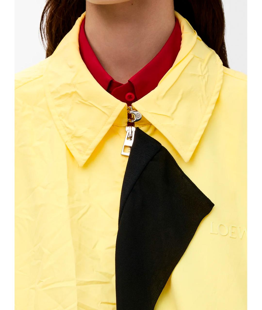 LOEWE Желтая полиэстеровая куртка, фото 5