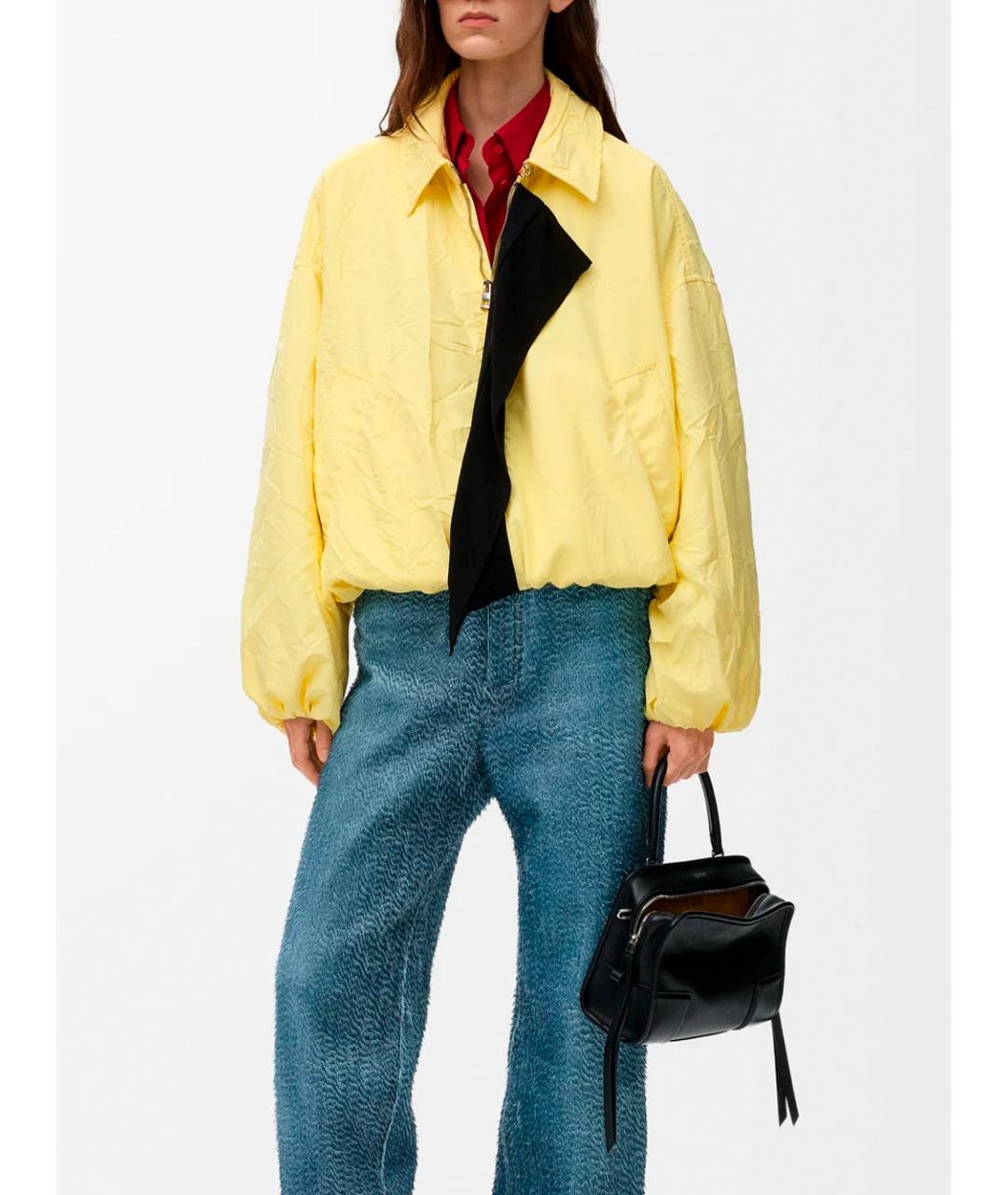 LOEWE Желтая полиэстеровая куртка, фото 2