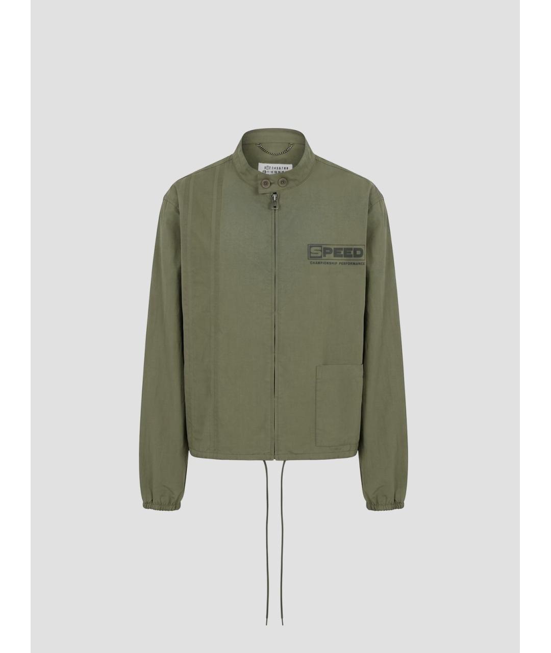 MAISON MARGIELA Хаки хлопковая куртка, фото 4