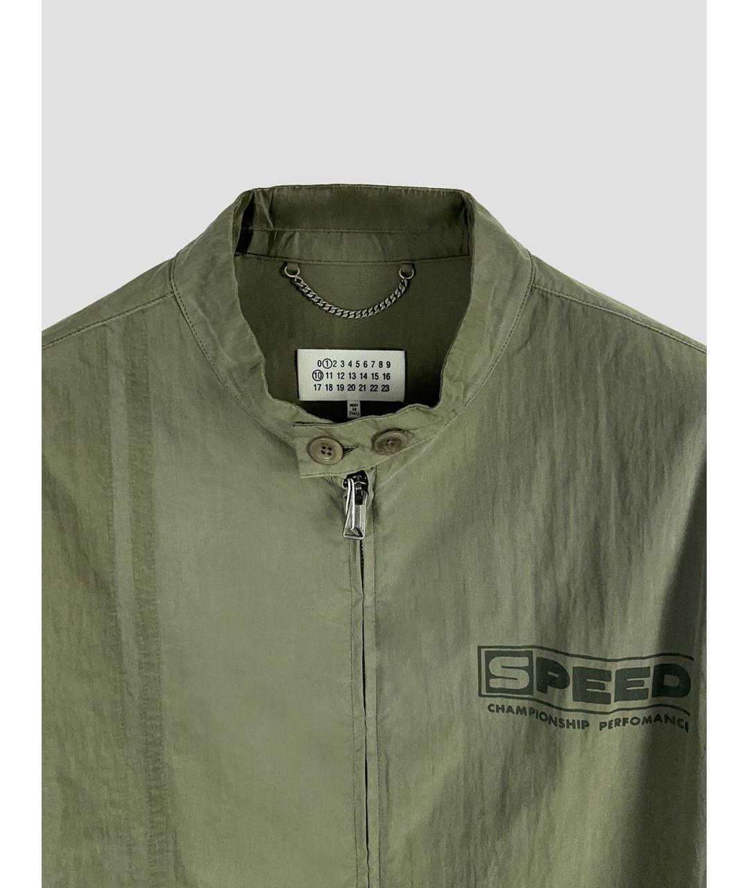 MAISON MARGIELA Хаки хлопковая куртка, фото 3