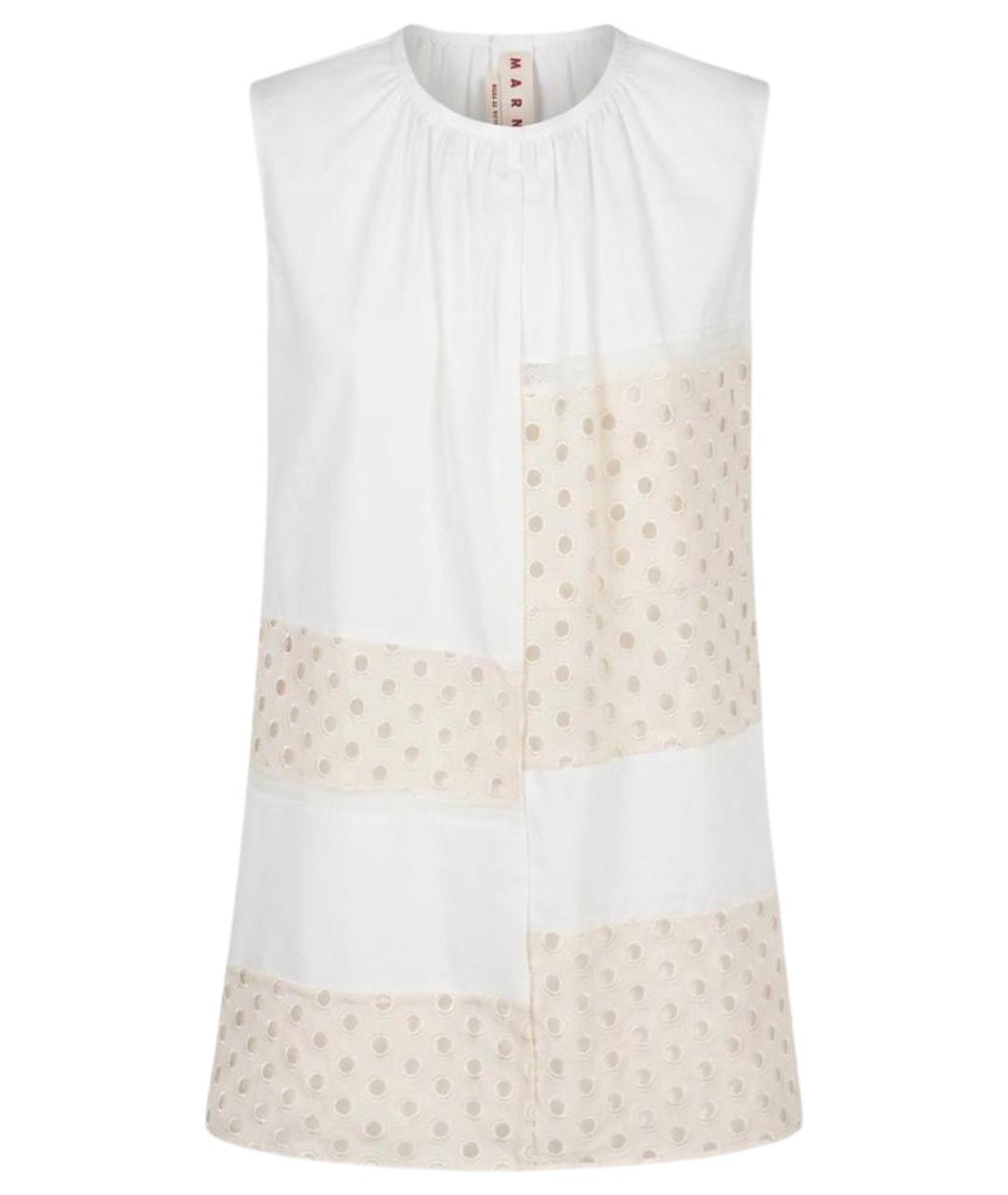 MARNI Белая хлопковая рубашка, фото 1