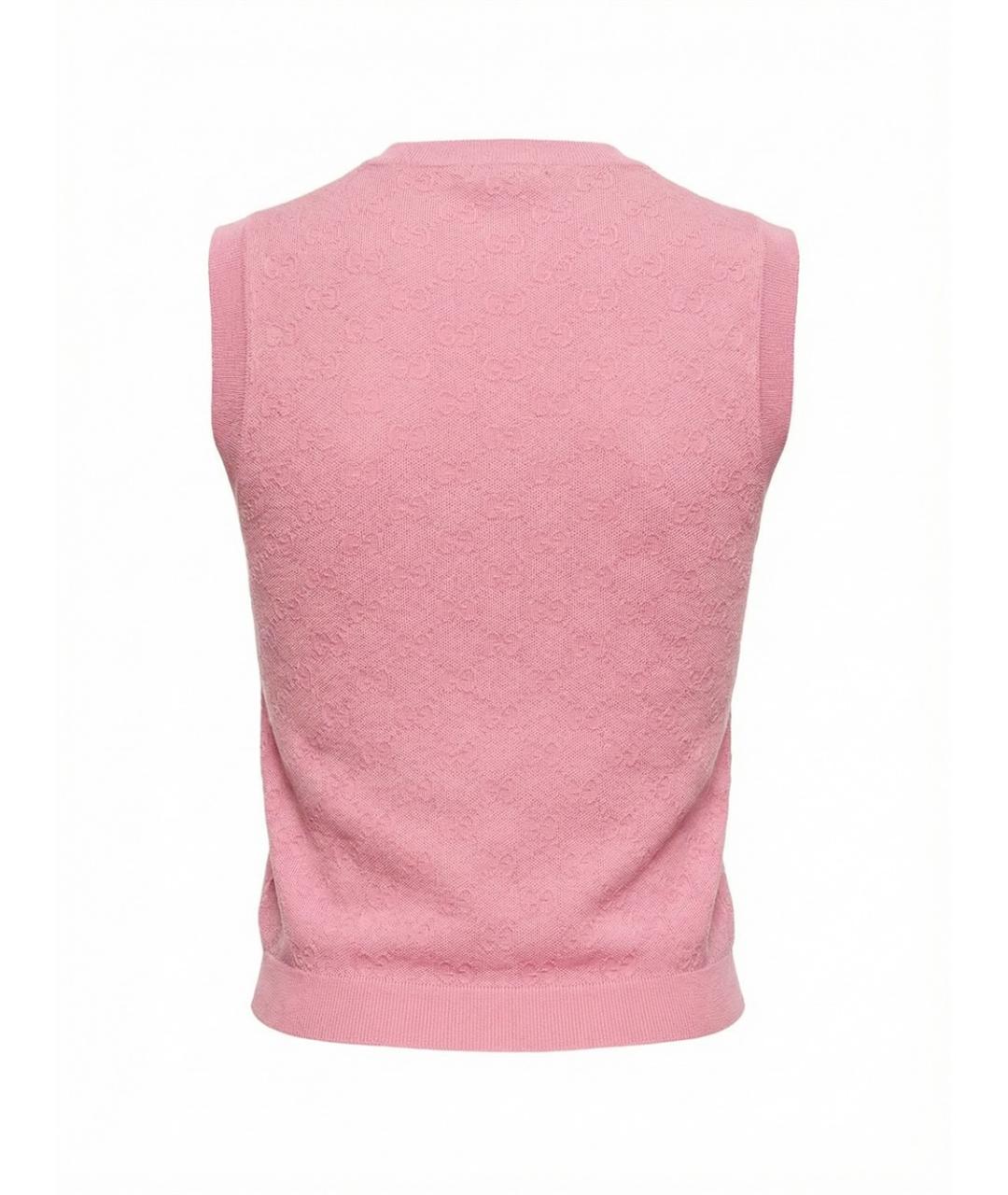 GUCCI Розовый вискозный джемпер / свитер, фото 2