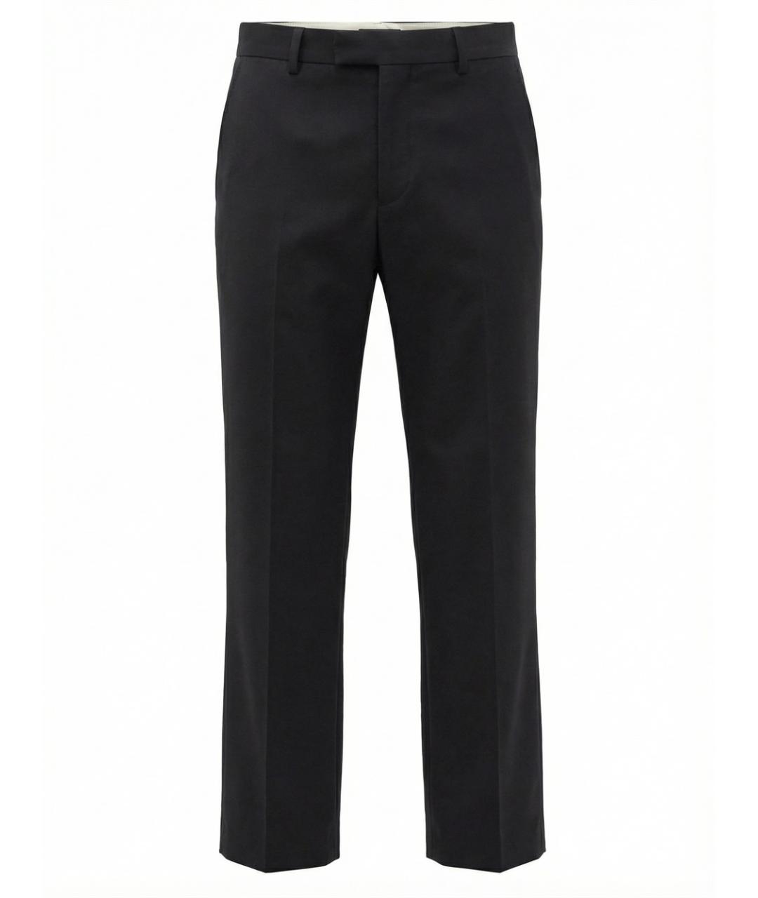 GUCCI Черные шерстяные классические брюки, фото 1