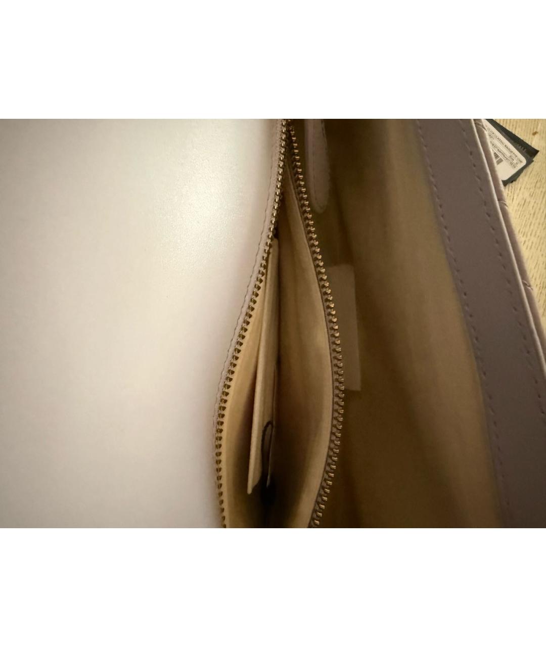 PINKO Фиолетовая кожаная сумка через плечо, фото 4