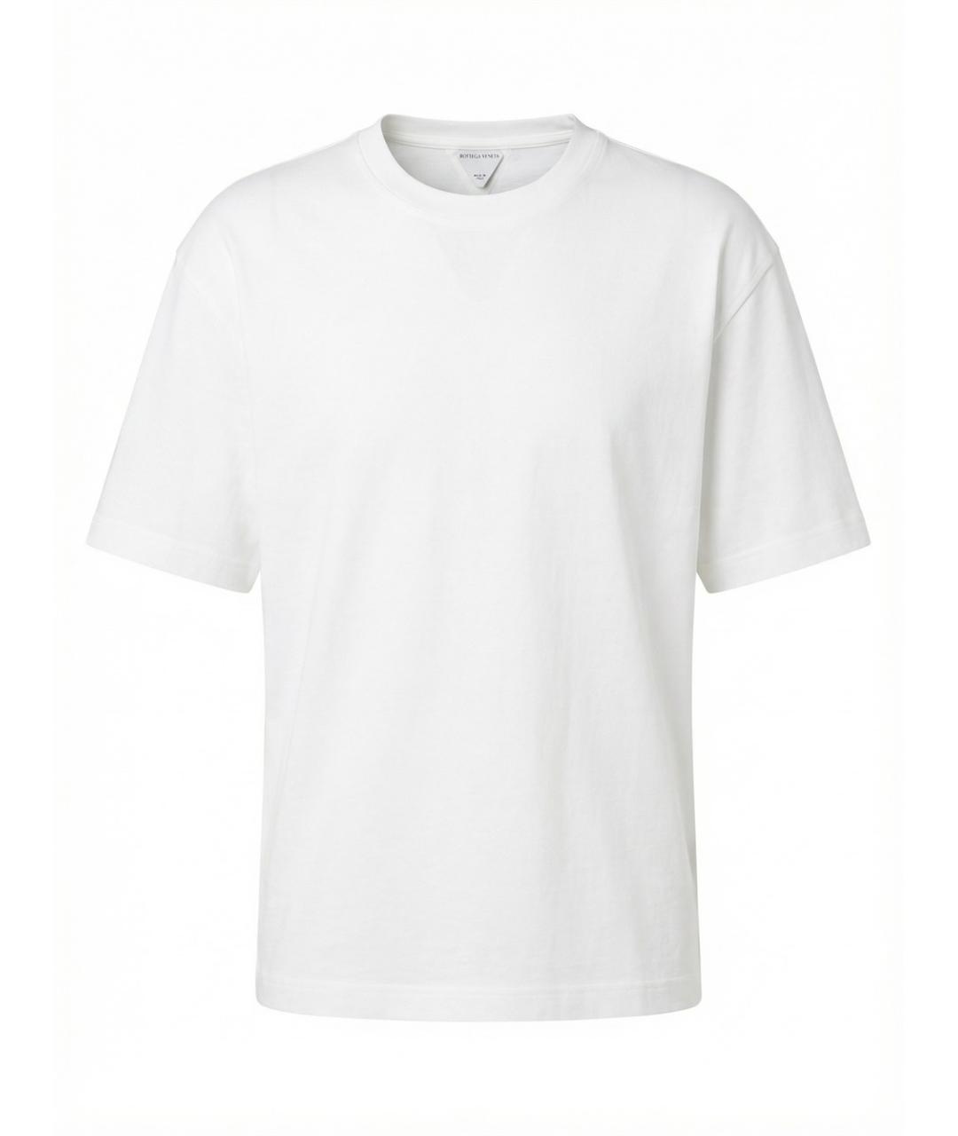 BOTTEGA VENETA Белая хлопковая футболка, фото 1