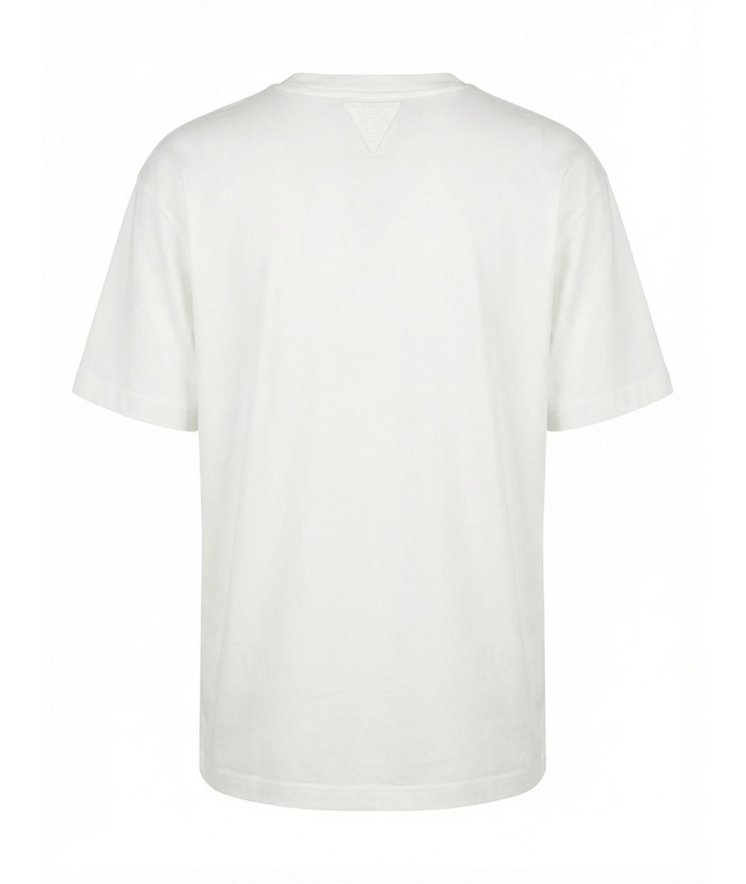 BOTTEGA VENETA Белая хлопковая футболка, фото 2