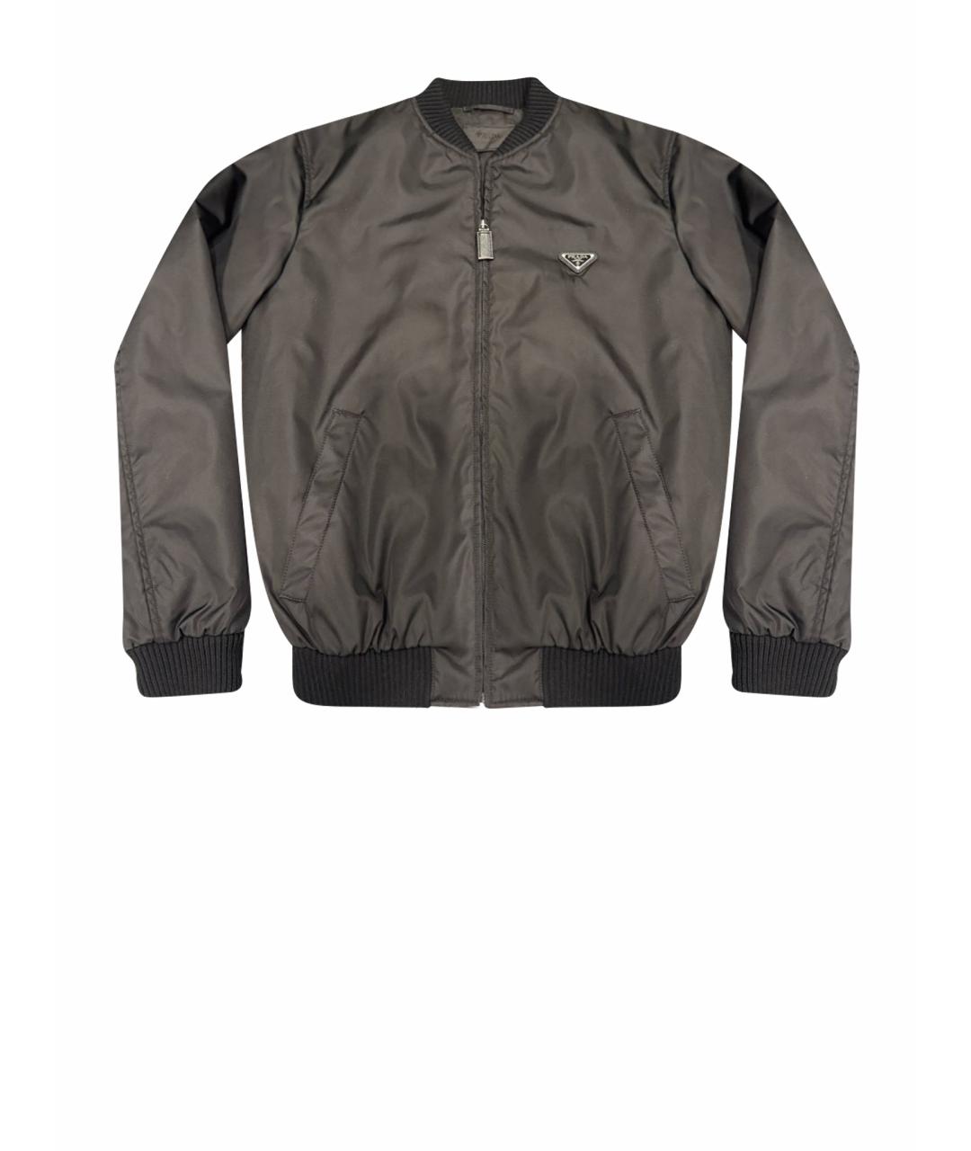 PRADA Черная полиэстеровая куртка, фото 1