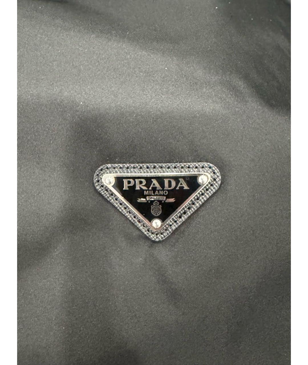 PRADA Черная полиэстеровая куртка, фото 7
