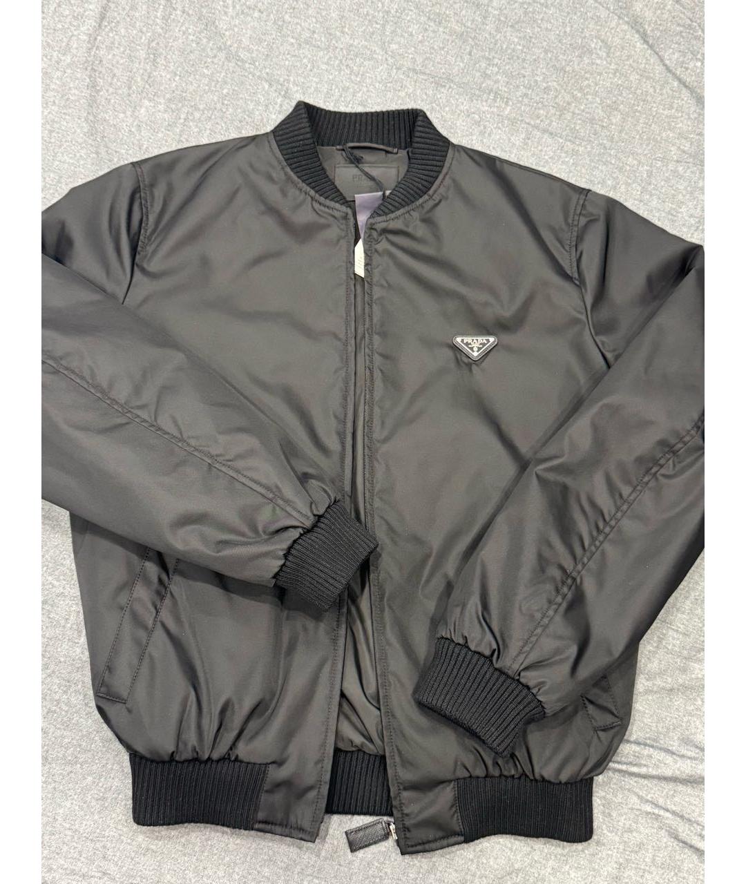 PRADA Черная полиэстеровая куртка, фото 8