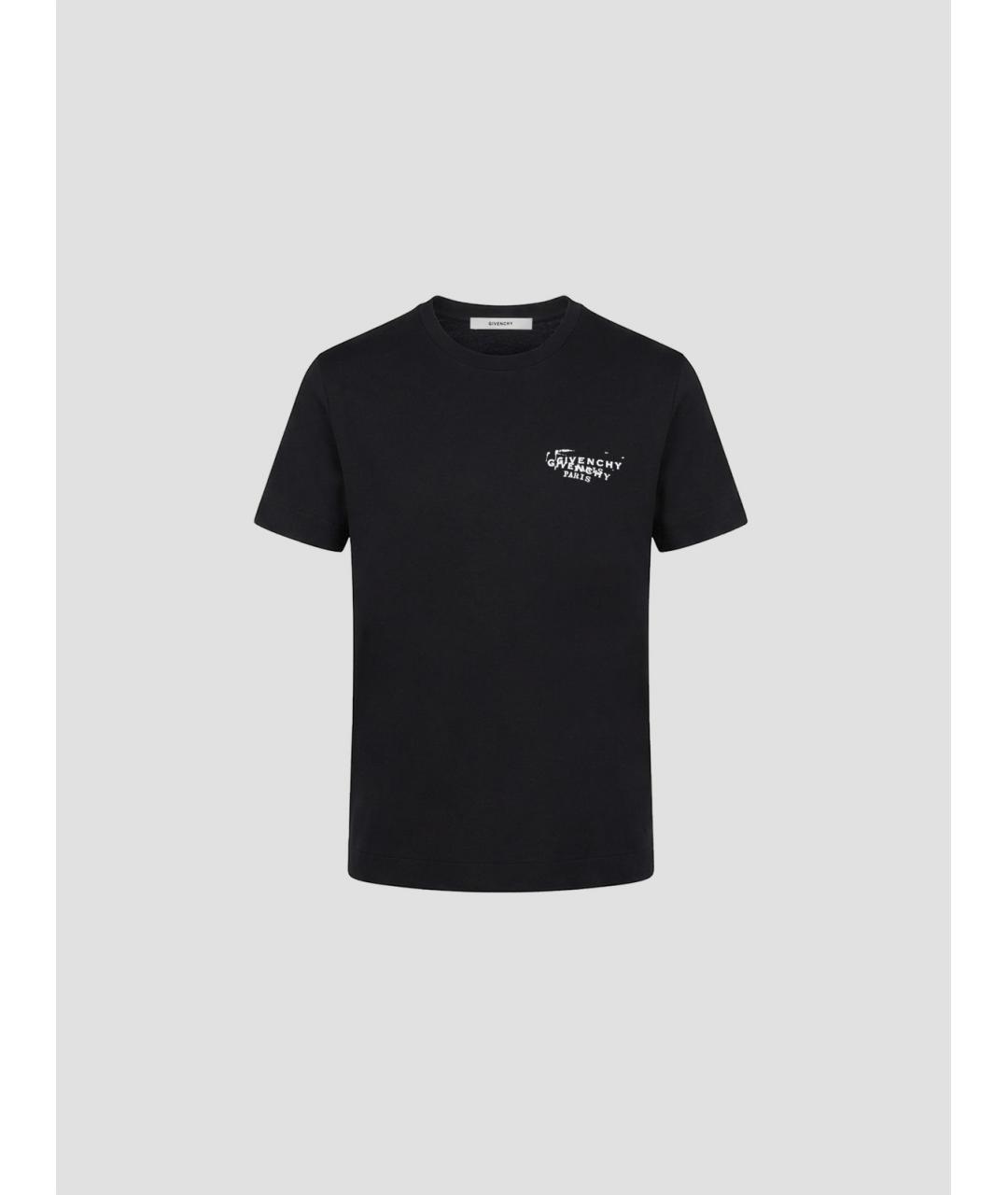 GIVENCHY Черная хлопковая футболка, фото 4