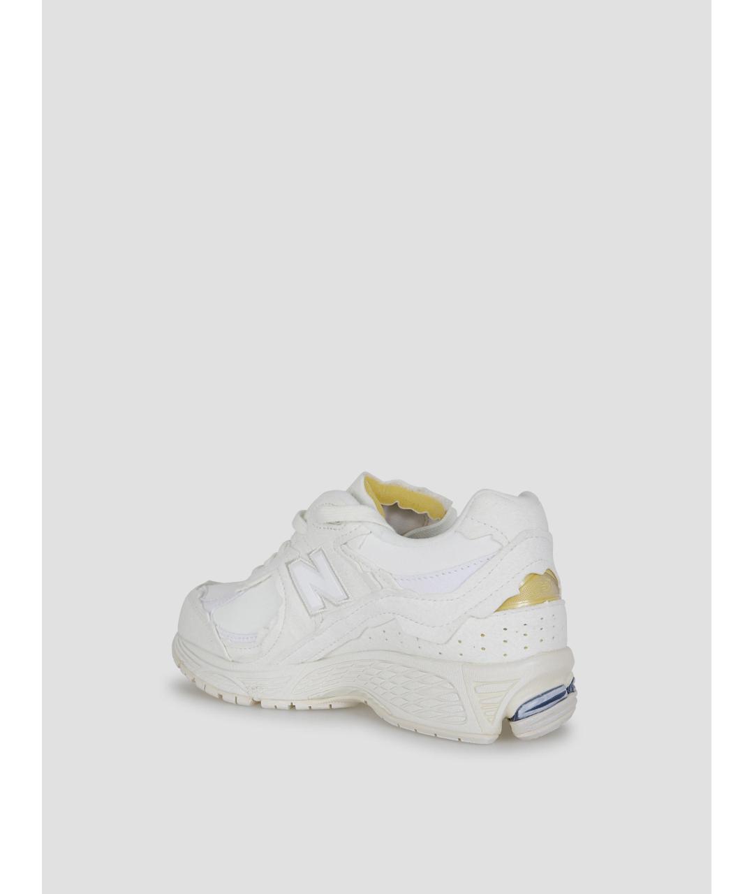 NEW BALANCE Белые кожаные низкие кроссовки / кеды, фото 3