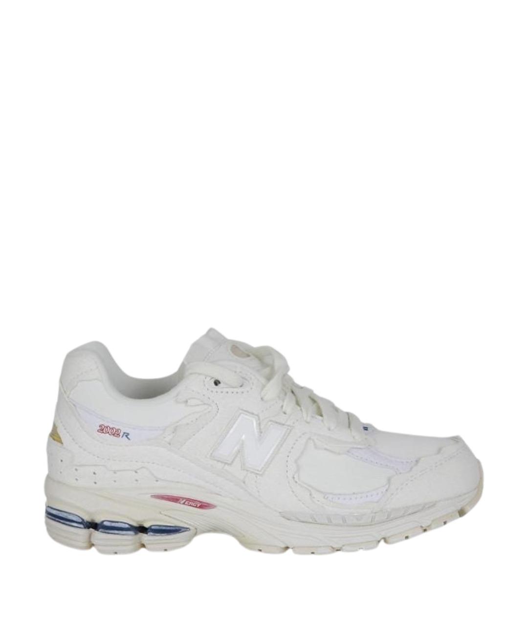 NEW BALANCE Белые кожаные низкие кроссовки / кеды, фото 1