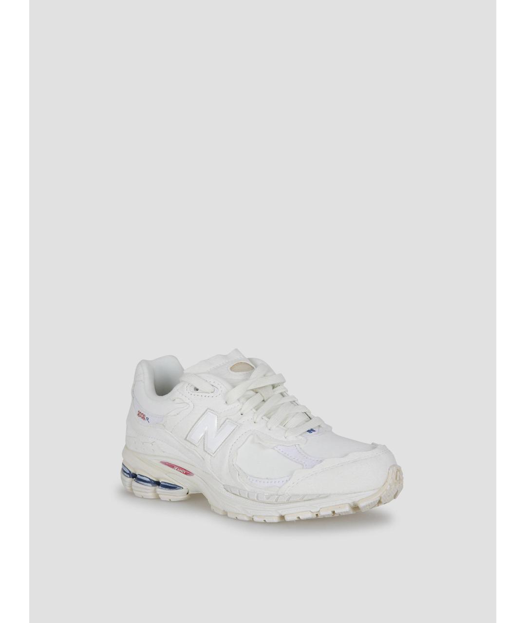 NEW BALANCE Белые кожаные низкие кроссовки / кеды, фото 2