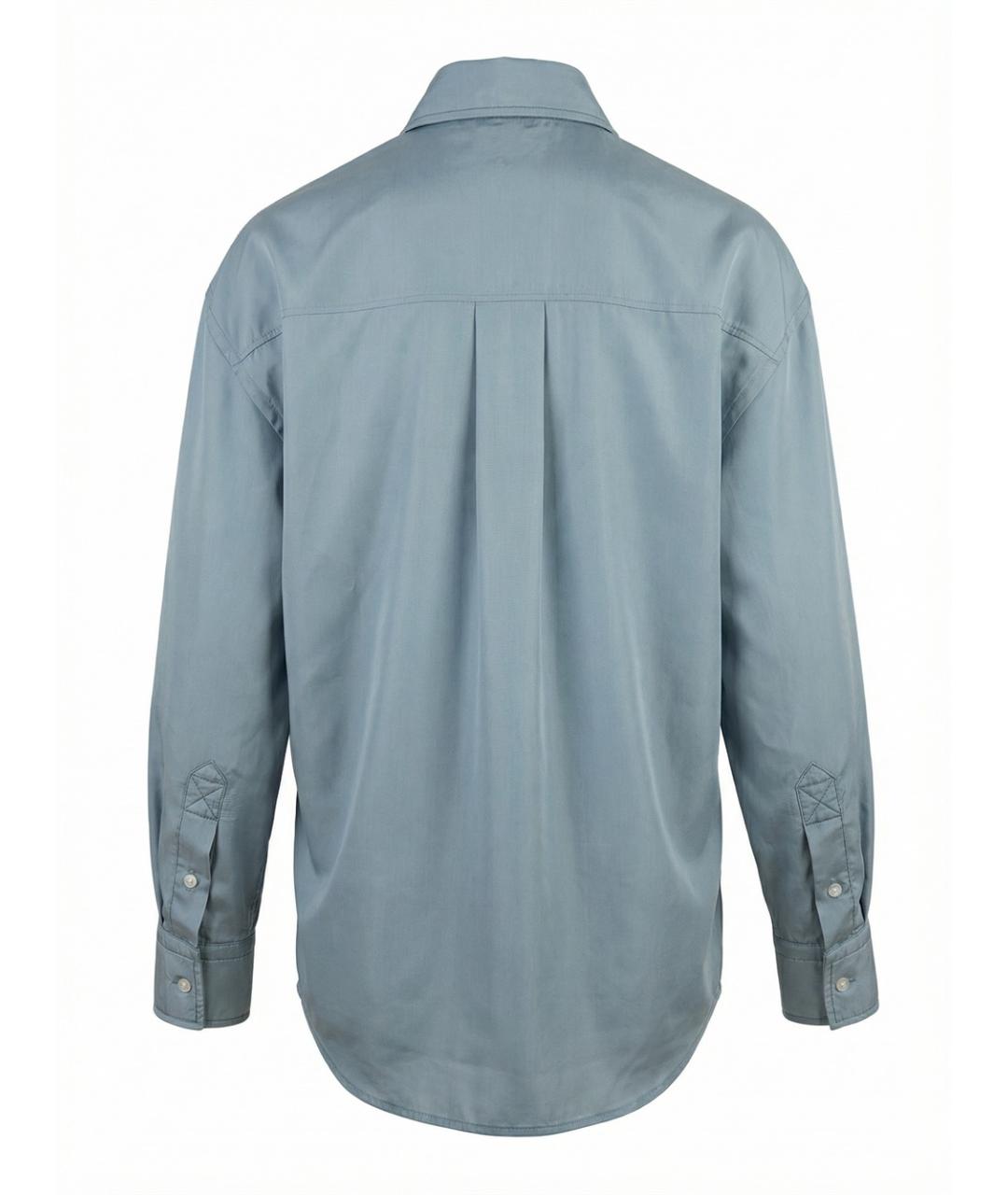 BOTTEGA VENETA Голубая шелковая рубашка, фото 2