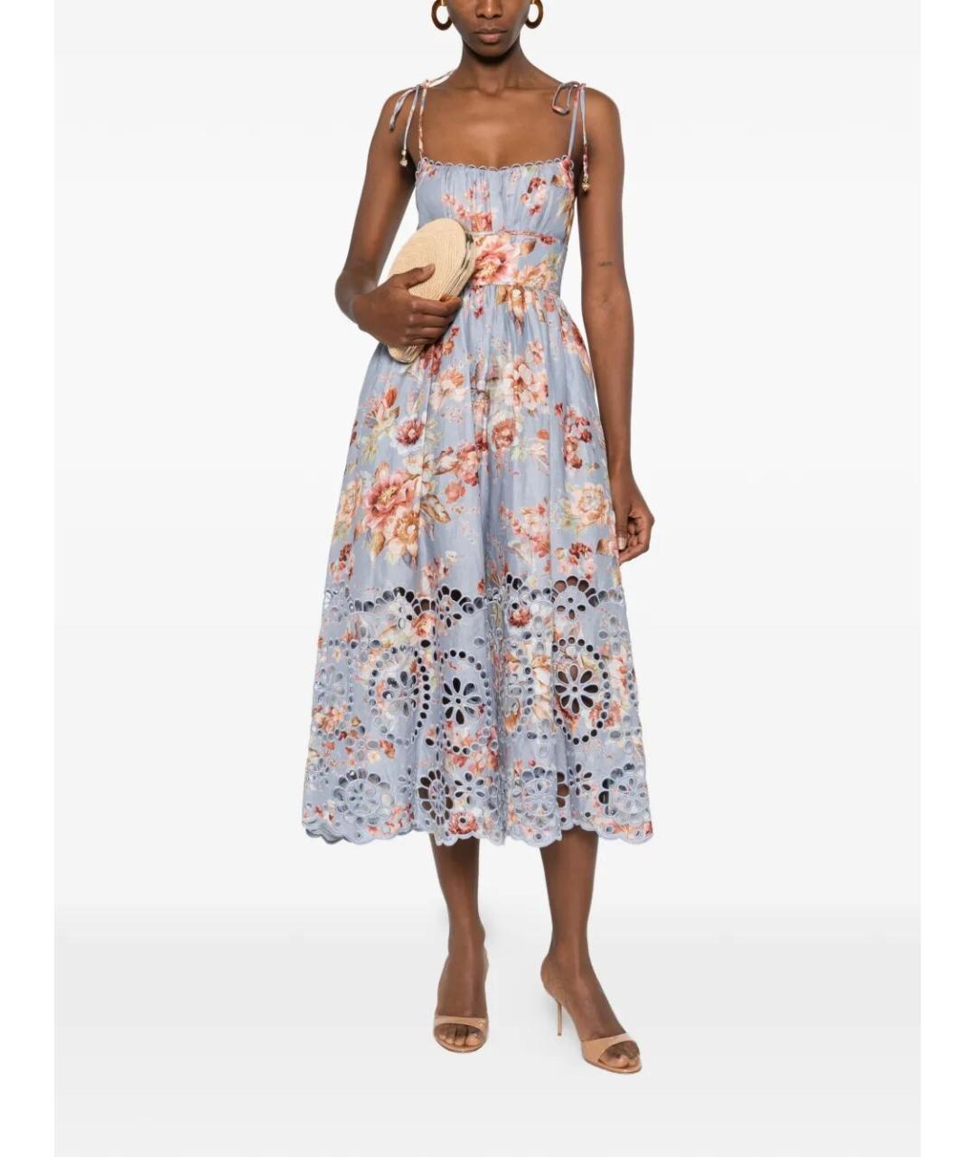 ZIMMERMANN Мульти льняной сарафан, фото 2