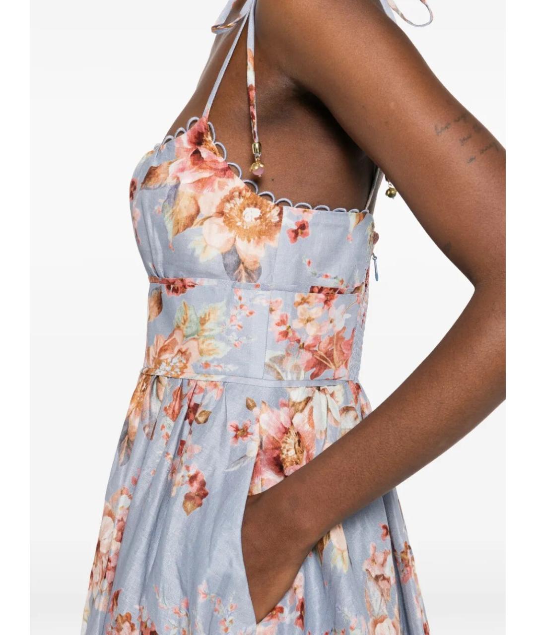 ZIMMERMANN Мульти льняной сарафан, фото 4