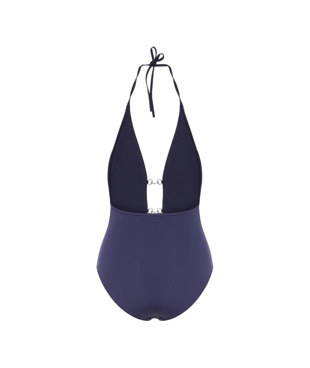 GUCCI Синяя полиамидовая юбка миди, фото 2