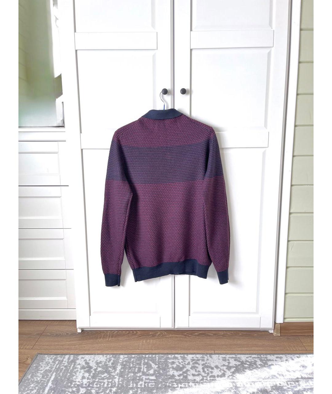 TRUSSARDI JEANS Бордовый шерстяной джемпер / свитер, фото 3