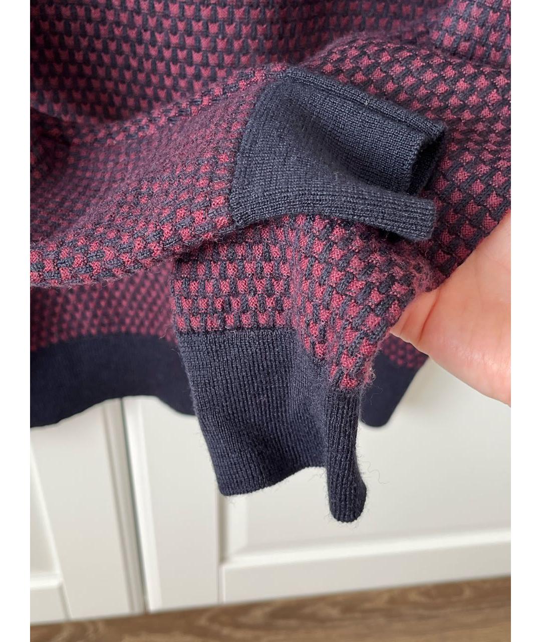 TRUSSARDI JEANS Бордовый шерстяной джемпер / свитер, фото 6