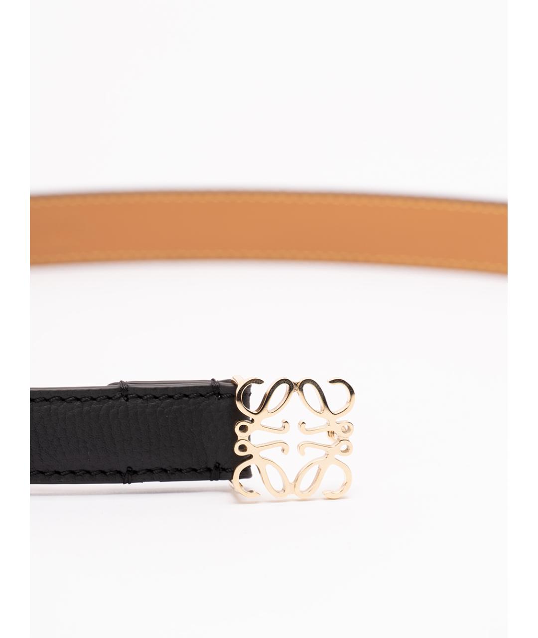 LOEWE Черный кожаный ремень, фото 2