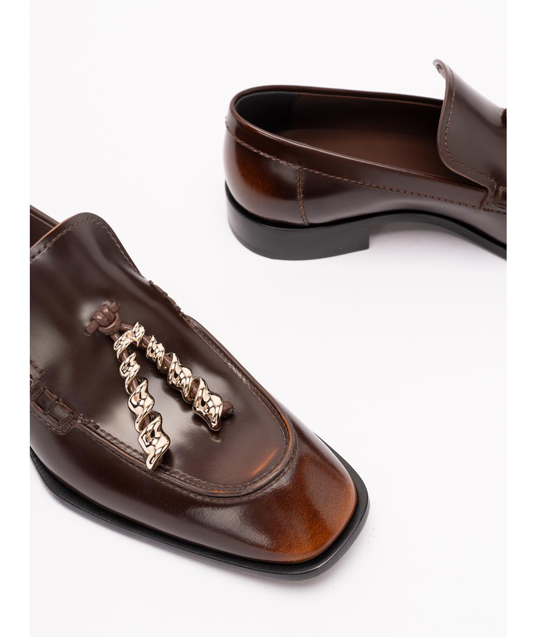 LOEWE Мульти кожаные лоферы, фото 5