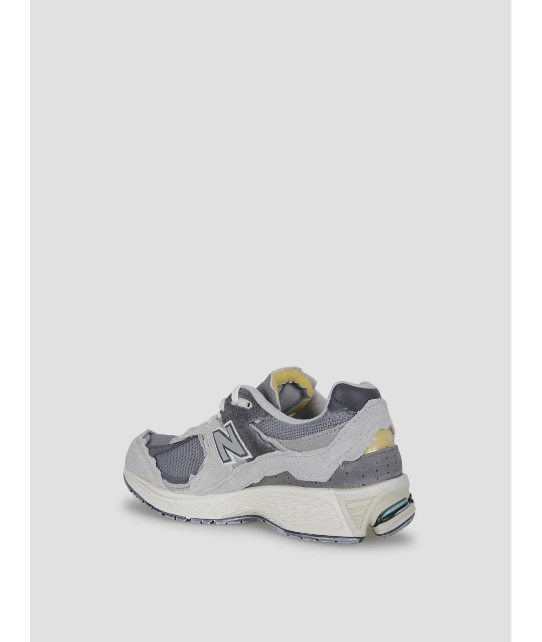 NEW BALANCE Серые замшевые низкие кроссовки / кеды, фото 3