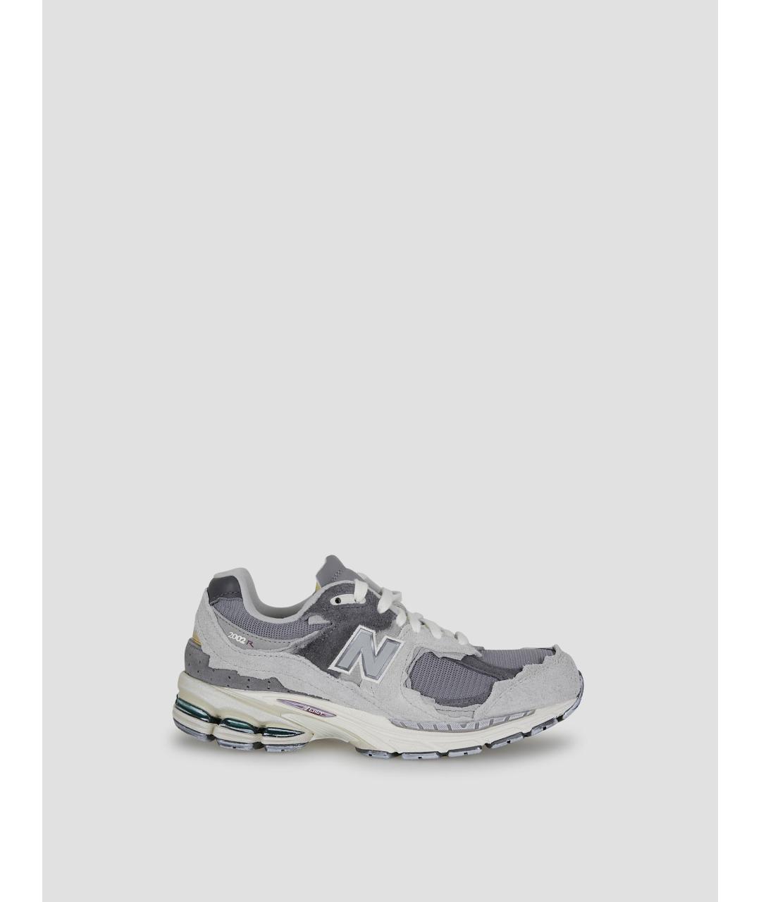 NEW BALANCE Серые замшевые низкие кроссовки / кеды, фото 4