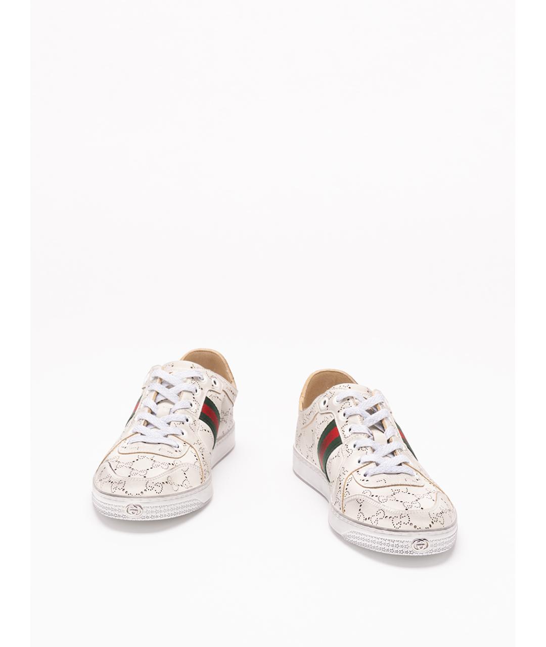 GUCCI Мульти кожаные низкие кроссовки / кеды, фото 2