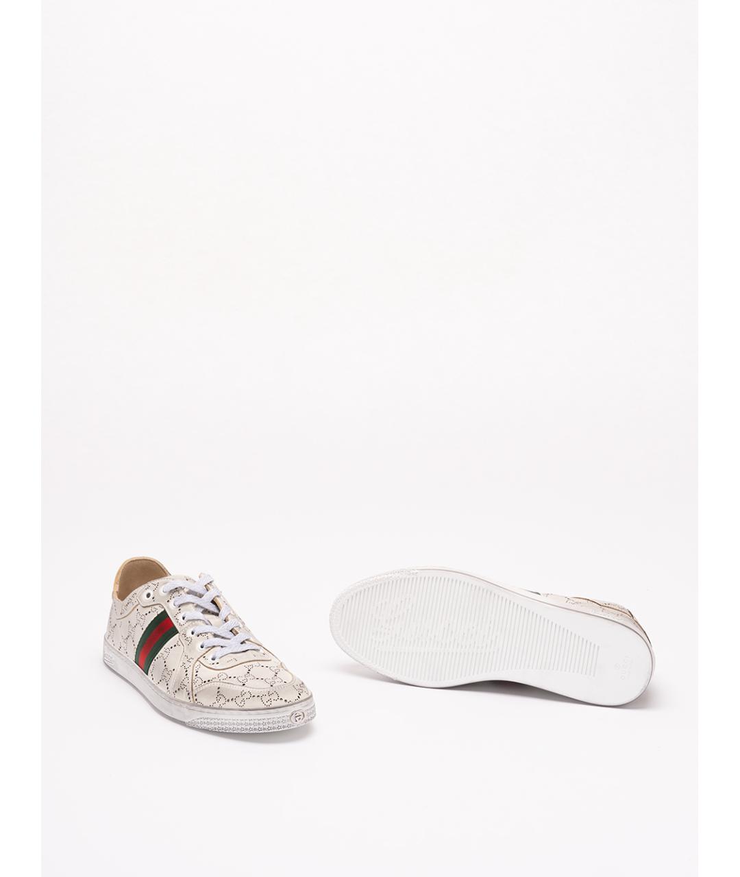 GUCCI Мульти кожаные низкие кроссовки / кеды, фото 4