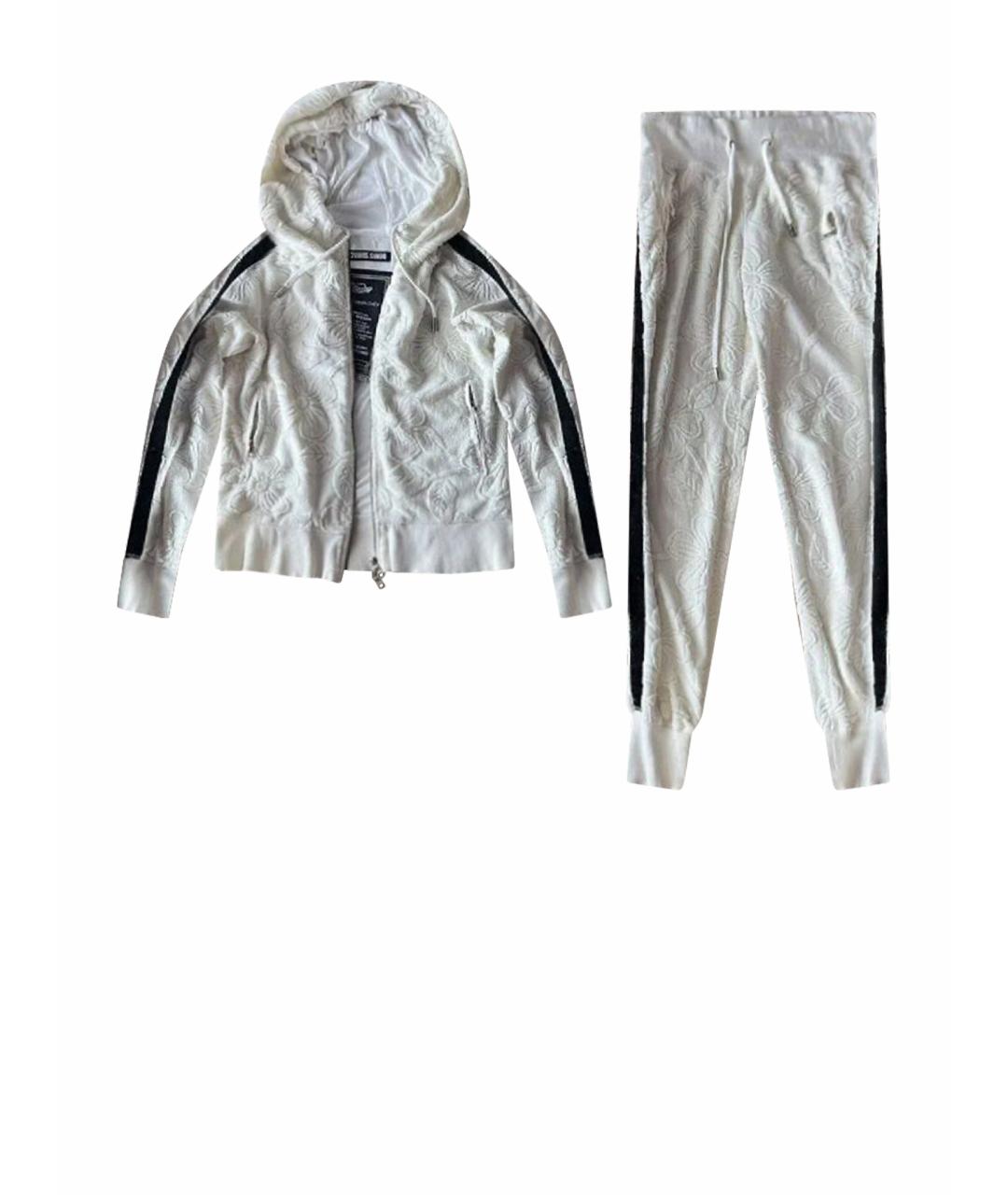 ALEXANDER MCQUEEN Белый хлопковый костюм с брюками, фото 1