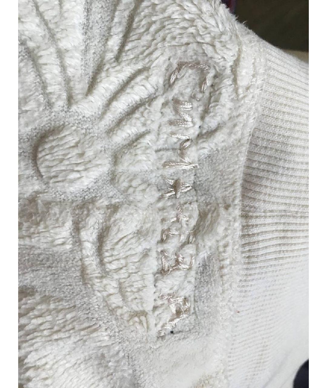 ALEXANDER MCQUEEN Белый хлопковый костюм с брюками, фото 7