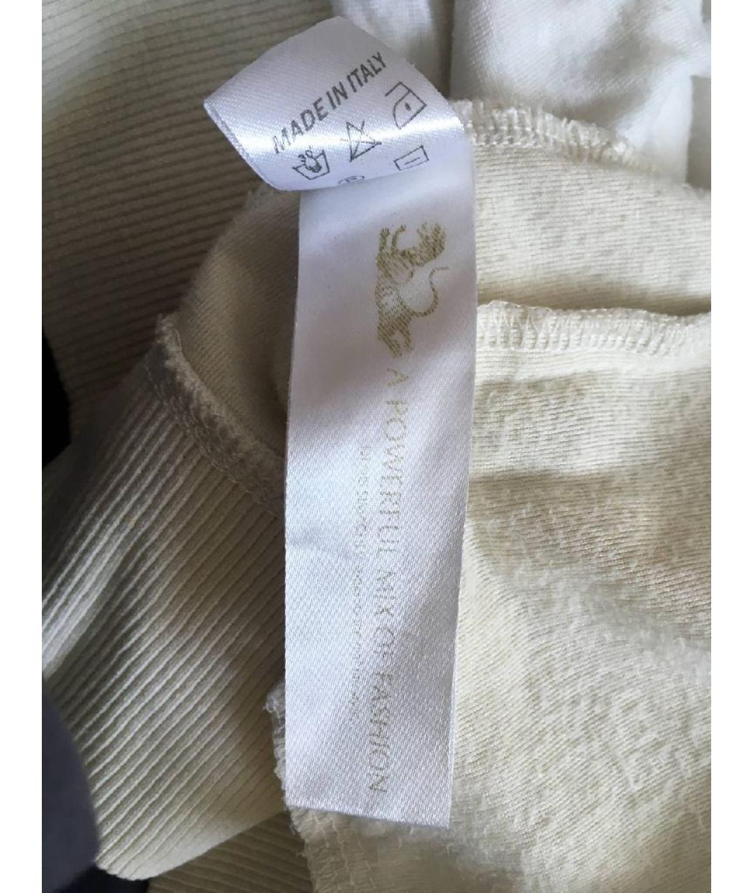 ALEXANDER MCQUEEN Белый хлопковый костюм с брюками, фото 5