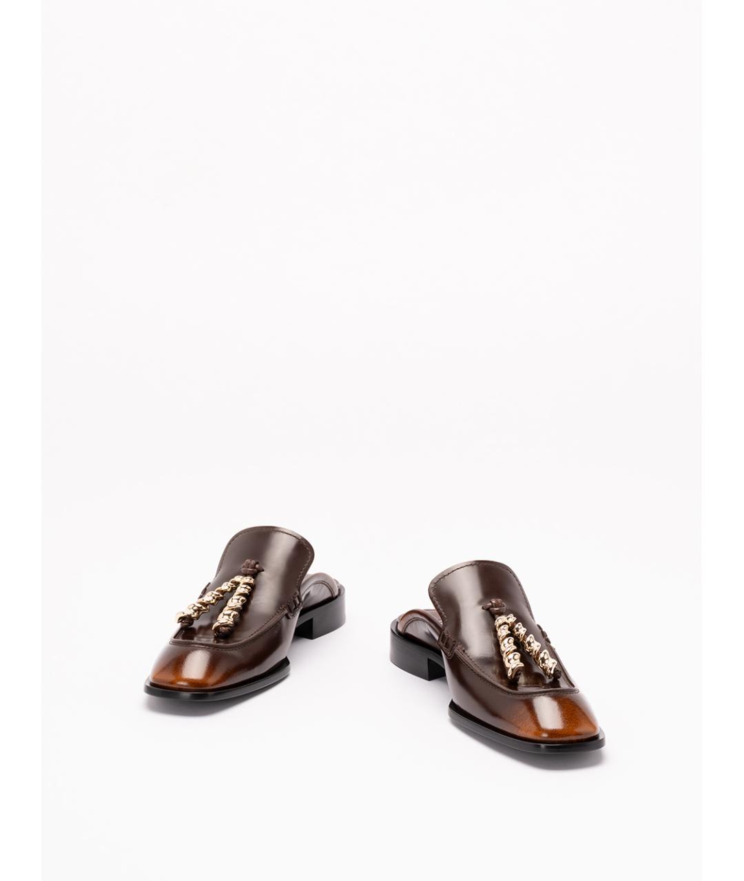 LOEWE Мульти кожаные мюли, фото 2