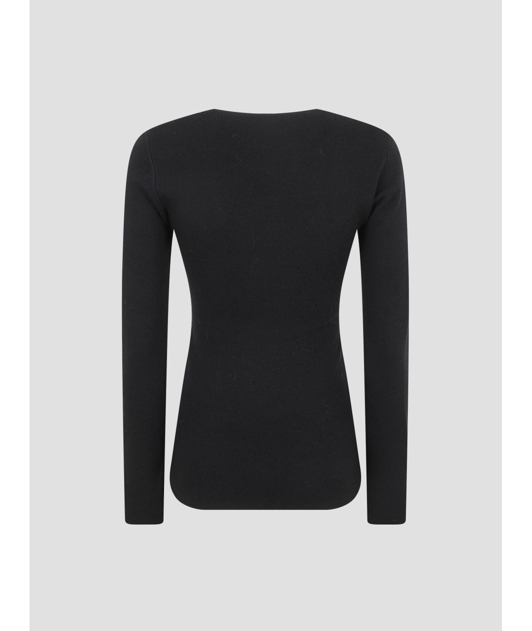 TOTEME Черный шерстяной джемпер / свитер, фото 2