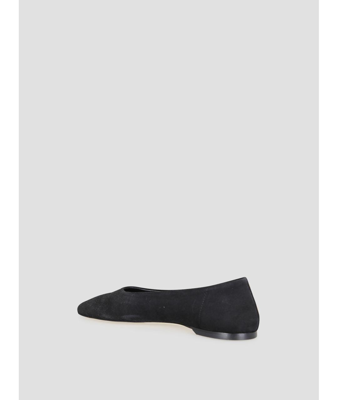 TOTEME Черные замшевые балетки, фото 3