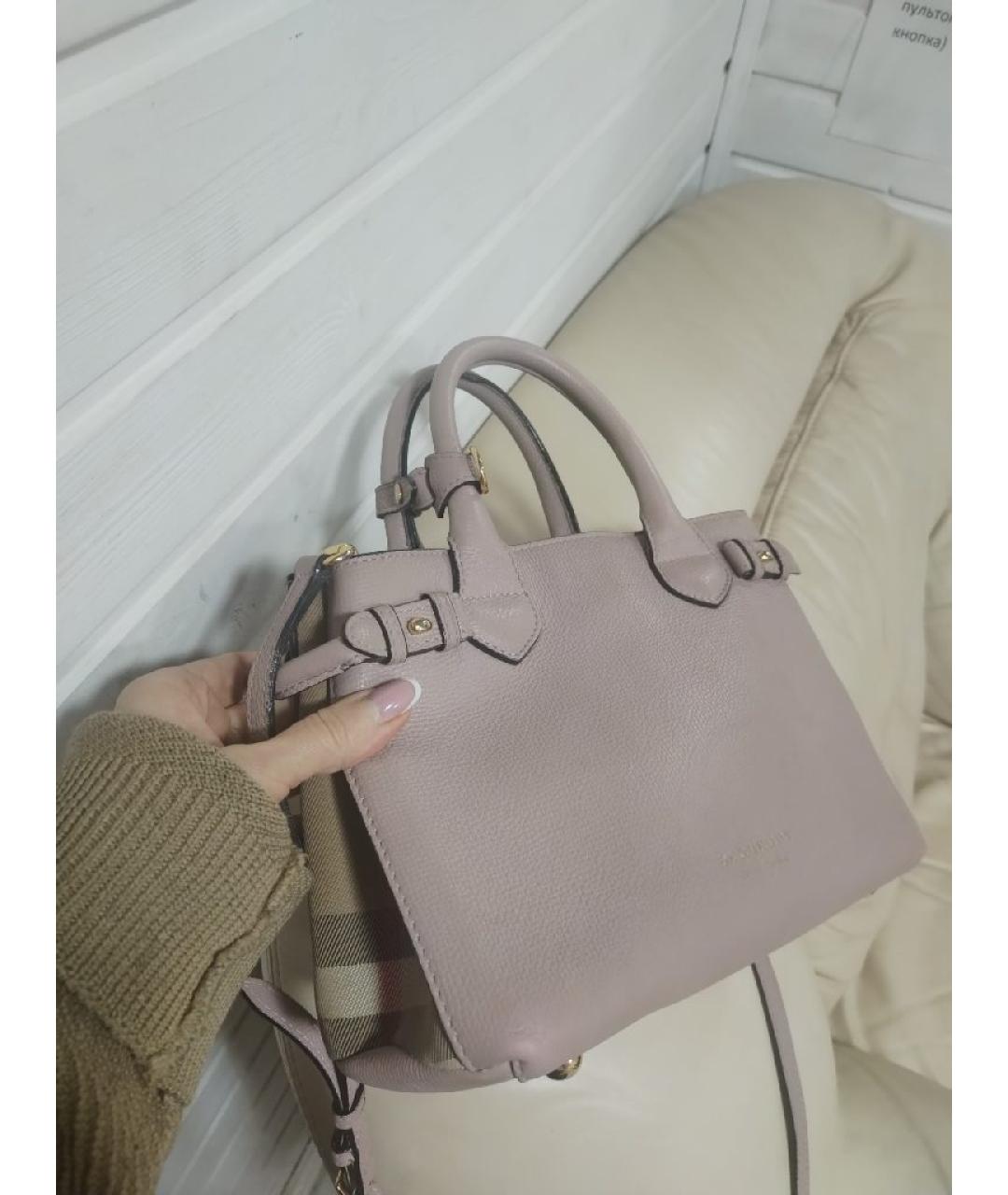 BURBERRY Кожаная сумка через плечо, фото 4