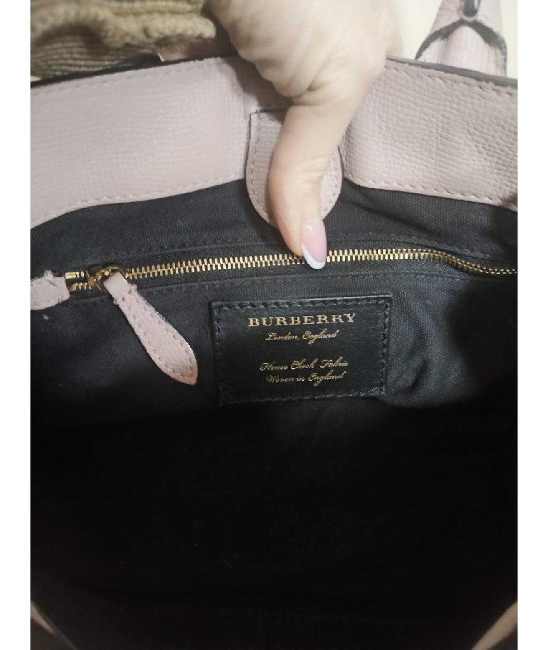 BURBERRY Кожаная сумка через плечо, фото 6