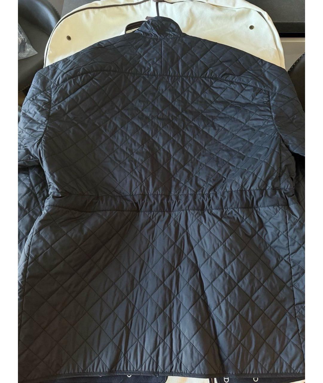 HERMES Темно-синее полиэстеровое пальто, фото 7