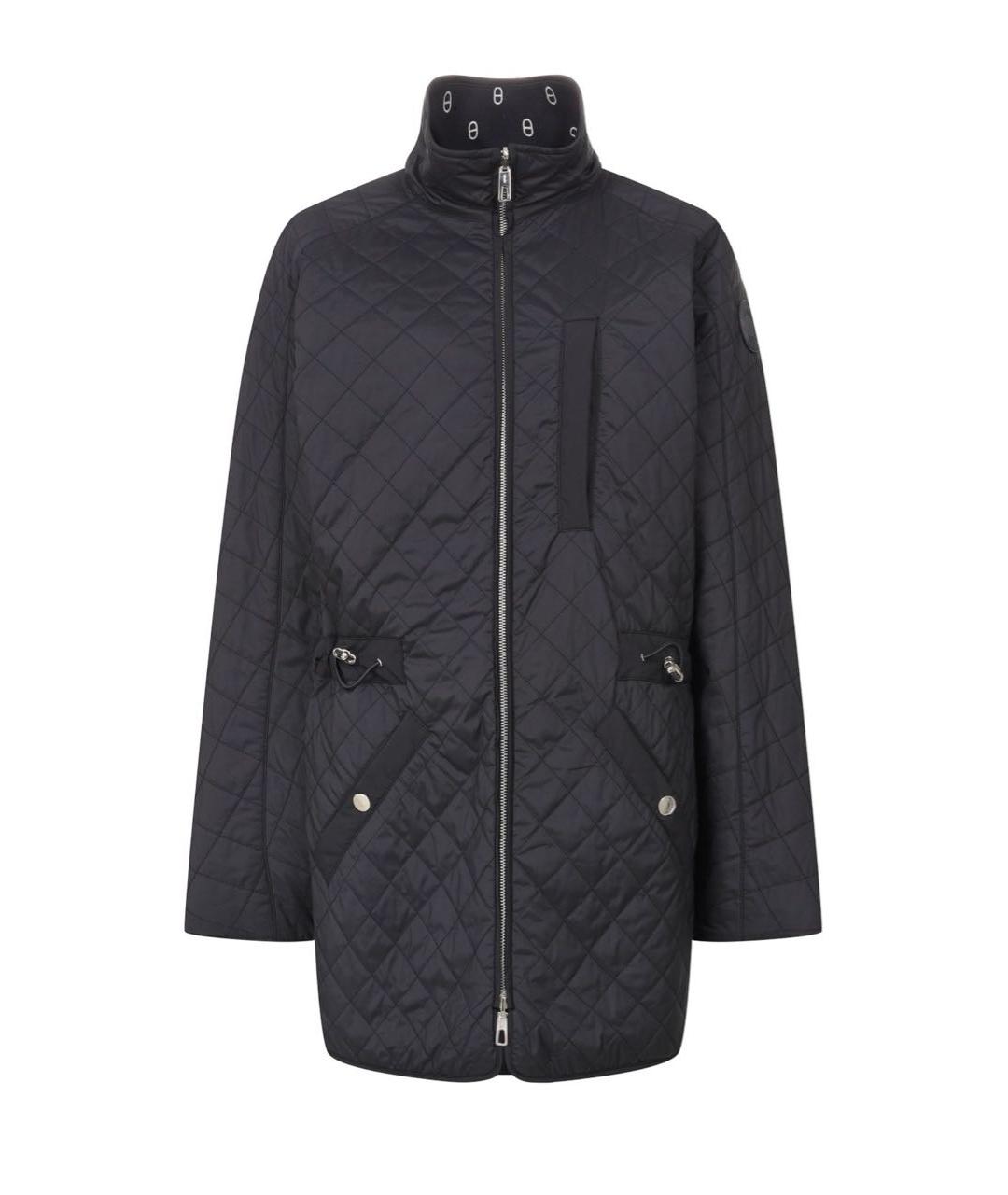 HERMES Темно-синее полиэстеровое пальто, фото 2