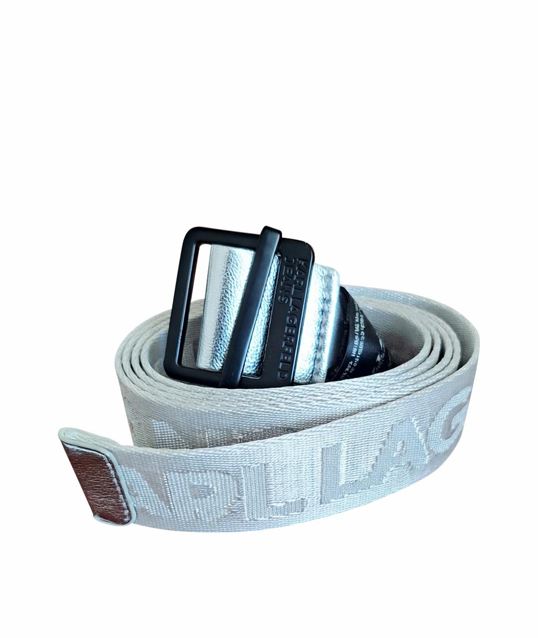 KARL LAGERFELD Серый ремень, фото 1