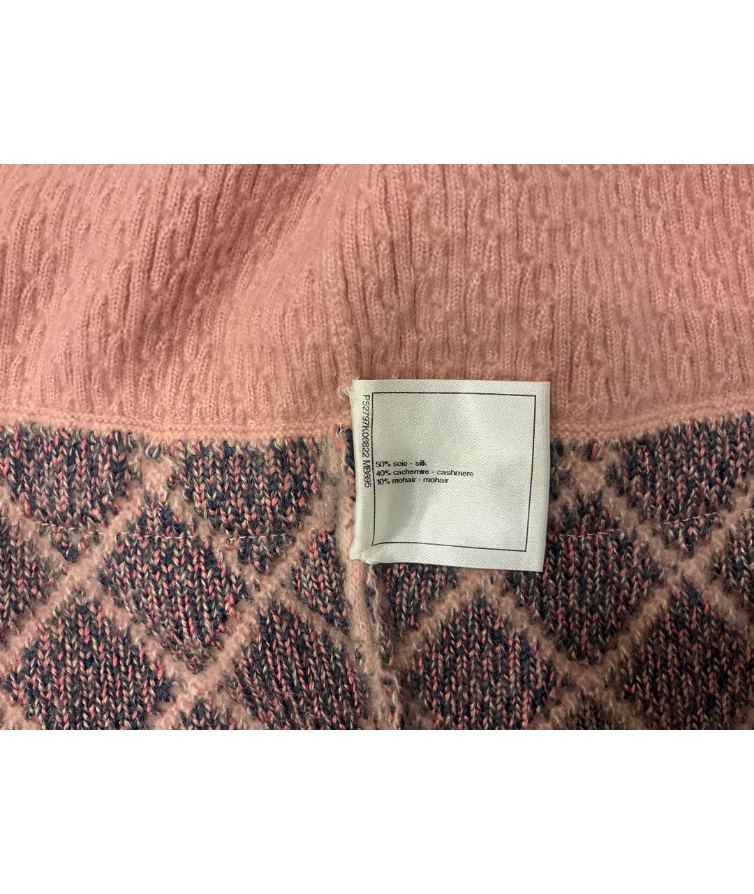CHANEL Розовый шелковый кардиган, фото 4