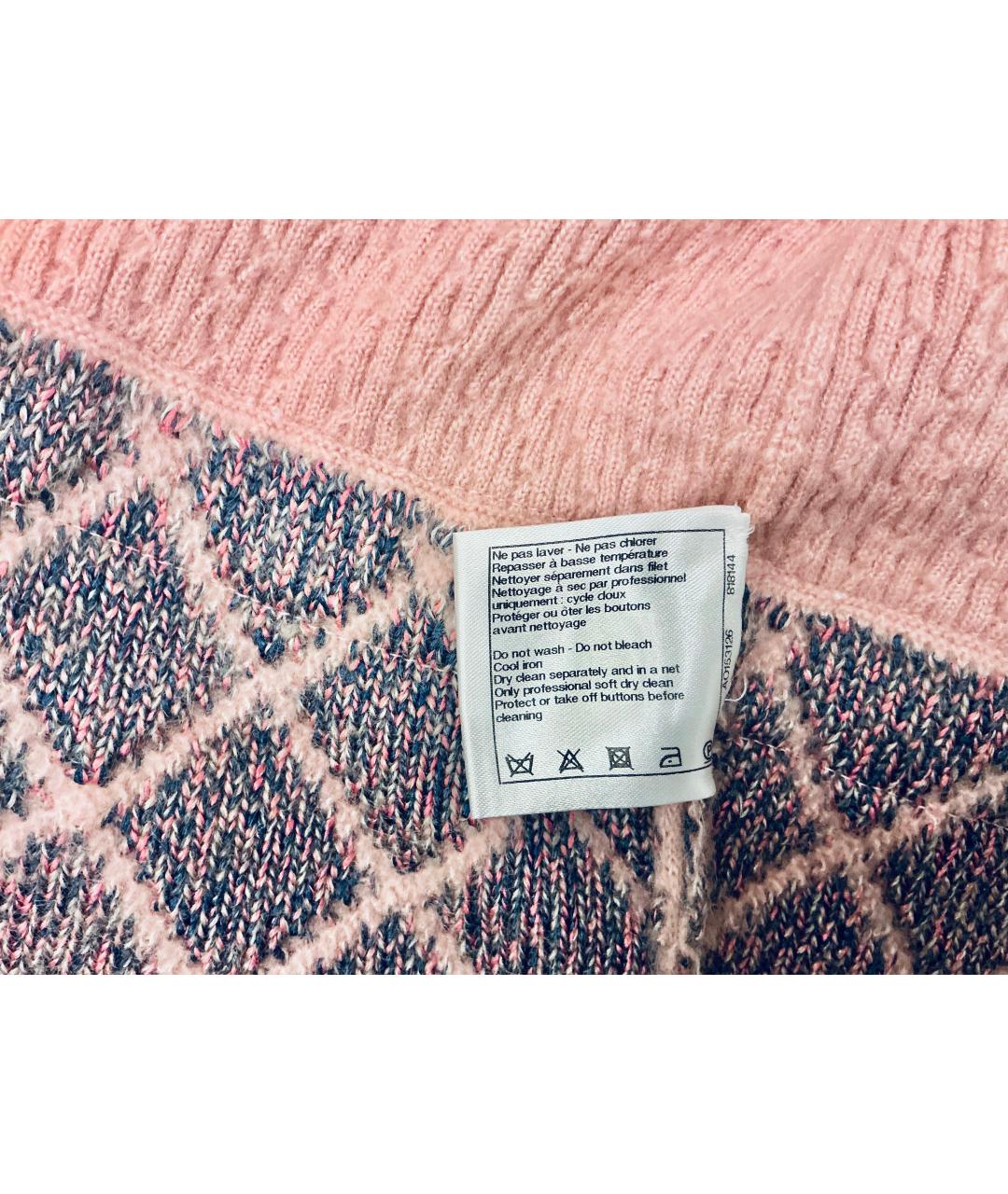 CHANEL Розовый шелковый кардиган, фото 5