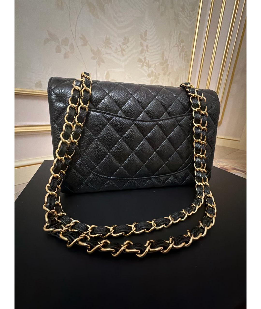 CHANEL Черная кожаная сумка через плечо, фото 3